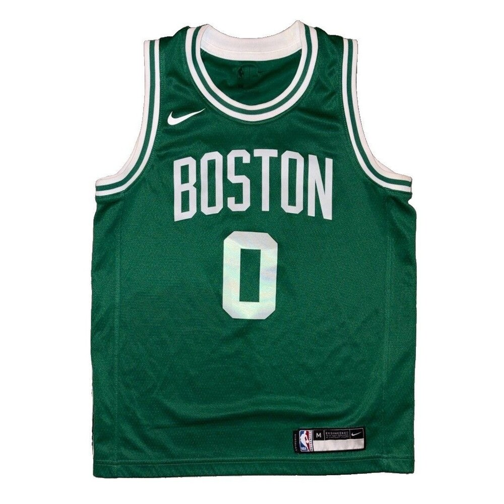 Nike Boston Celtics Jayson Tatum Swingman Jersey Green #0 Youth Medium 10/12